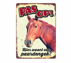 Stickers en waakborden voor je paard