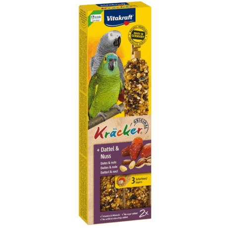 Vitakraft Papegaai Kracker Dadel & Noot