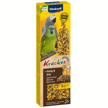 Vitakraft Papegaai Kracker Honing & Anijs