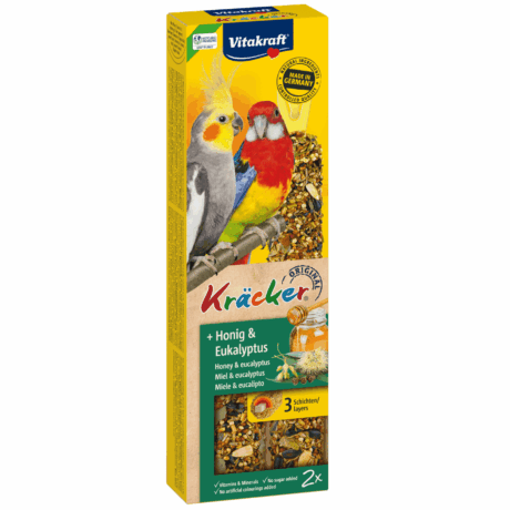 Vitakraft Valkparkiet Kracker Honing & Eucalyptus
